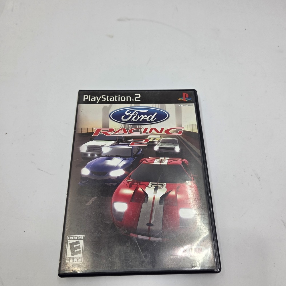 Ford Racing 2 Sony PlayStation 2 PS2 Car Game CIB Complete W/ Manual Blue Disc
